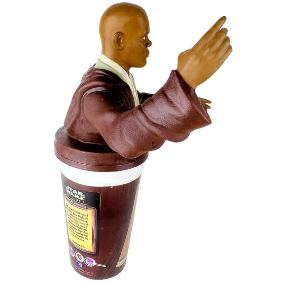 Star Wars Episode 1 Mace Windu Cup And Topper 1999 KFC Taco Bell Pizza Hut Jedi - Picture 2 of 13